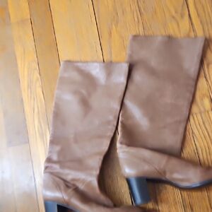 J. Crew Tan Heeled Boots